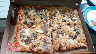 SANTINOS PIZZA | BBQ BEEF AND MUSHROOM | SM DOWNTOWN OLONGAPO | Margarita Alexandra screenshot 1