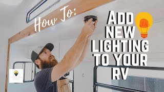 Learn how to install beautiful new lights in your RV and find out what we use!