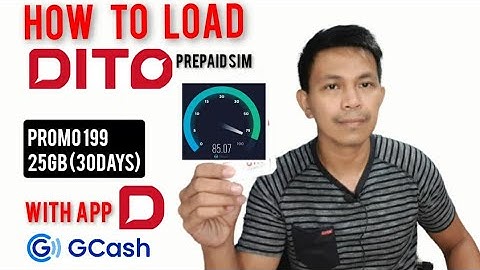 How To ReLoad Dito Prepaid Sim with Dito App Thru Gcash & SpeedTest from Davao City