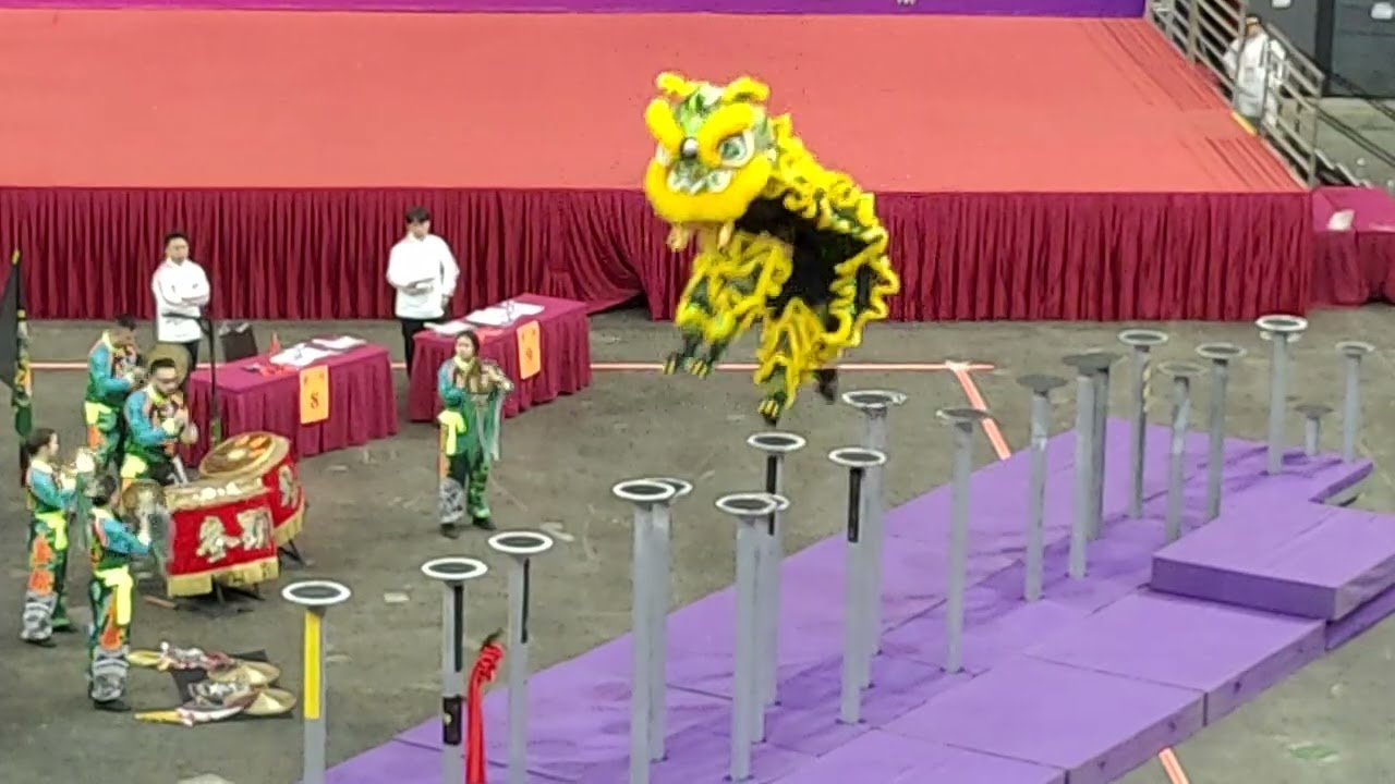 2026年1月31日星期六紅磡體育館夜光龍醒獅錦標賽〈十〉美國西雅圖麥顯輝龍獅團隊