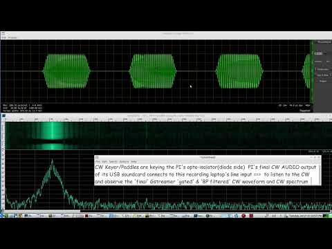 Raspberry PI 4 Morse Code Station setup PARTS LIST: opto-isolator & 555 oscillator keyed by CW Keyer