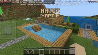 Evimin havuzunu yaptım | MİNECRAFT