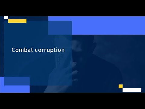 Combat corruption