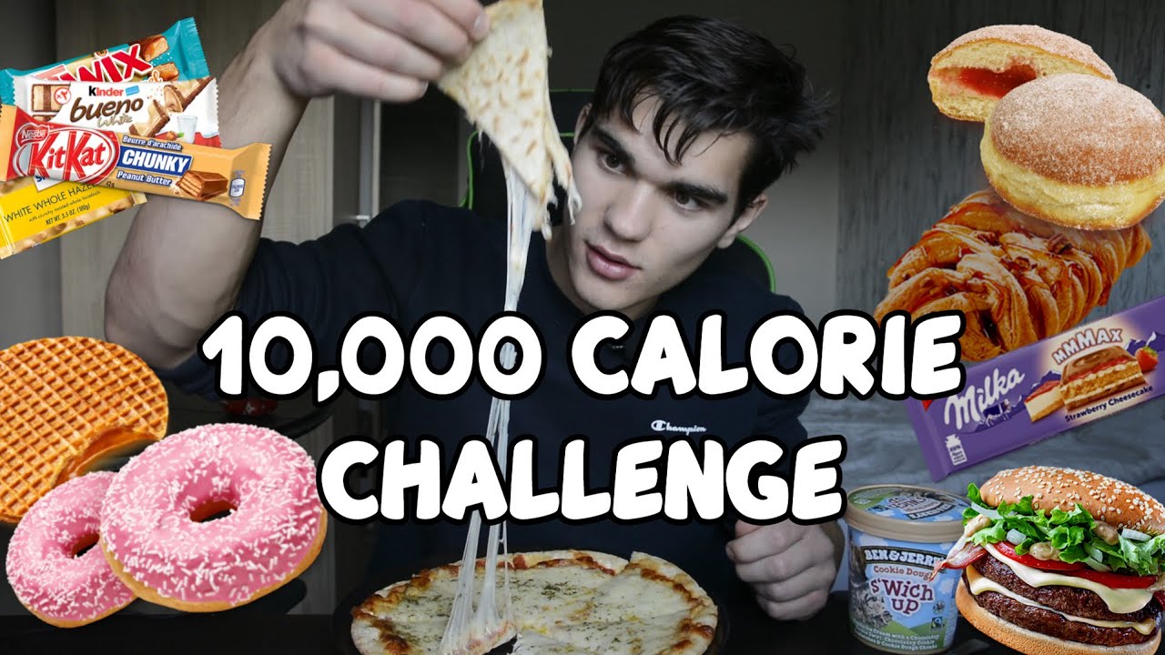 10,000 CALORIE CHALLENGE | CHEAT DAY #2 | Man VS Food - YouTube