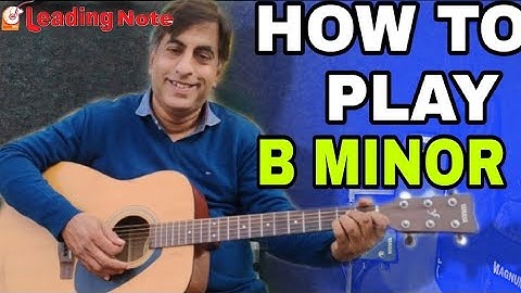 How to play - B Harmonic Minor Scale - Guitar Lesson for Beginners