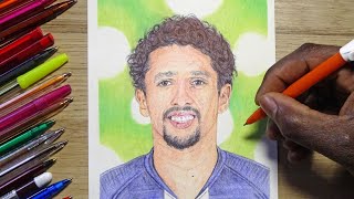 MARQUINHOS Ballpoint Pen Drawing - PSG | DeMoose Art screenshot 4
