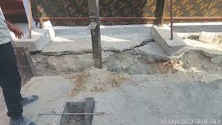 Backfilling process, Removal of Shoring I- Beams using Hyper-Excavator