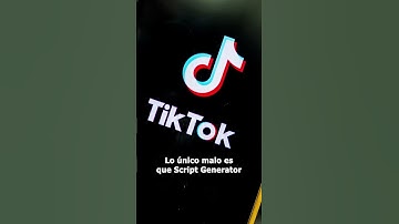 Script Generator: Nueva IA útil de TIKTOK 😻 #shorts