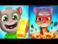 Talking Tom Gold vs Talking Tom Hero Dash Gameplay