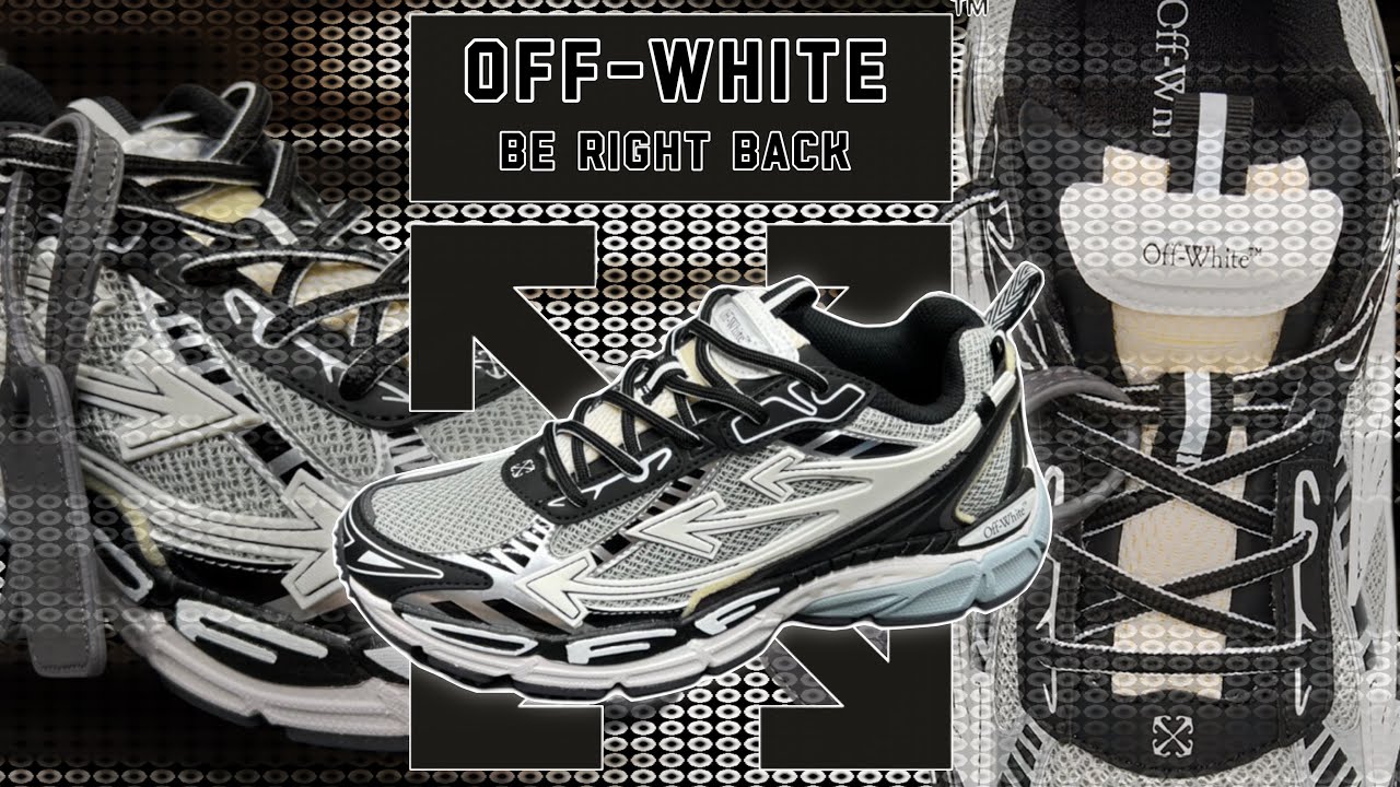 OFF-WHITE “BE RIGHT BACK” ‘GREY/BLACK’