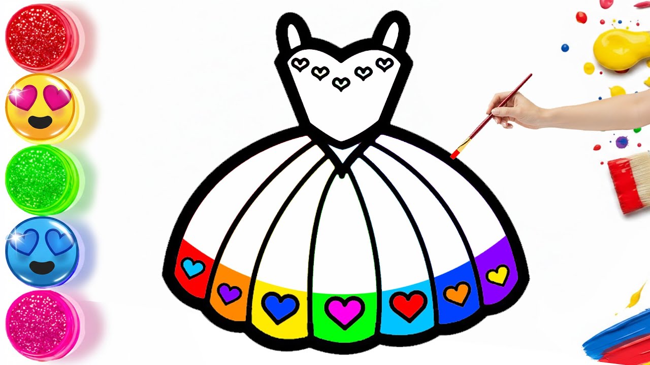 👗How To Draw a Beautiful Dress | Easy Step By Step Tutorial #4