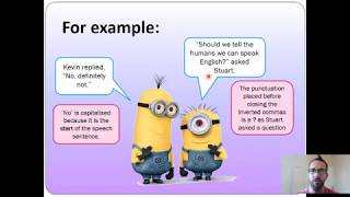 Punctuating direct speech