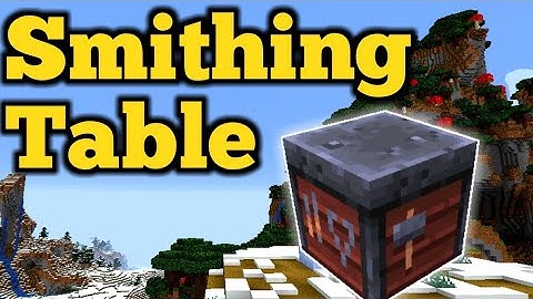 How To Craft And Use A Smithing Table In Minecraft