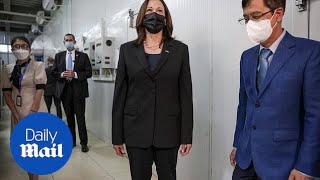 Kamala Harris welcomes Covid vaccine shipments while in Vietnam