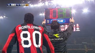 The Day Ronaldinho Substituted \& Changed the Game for Milan