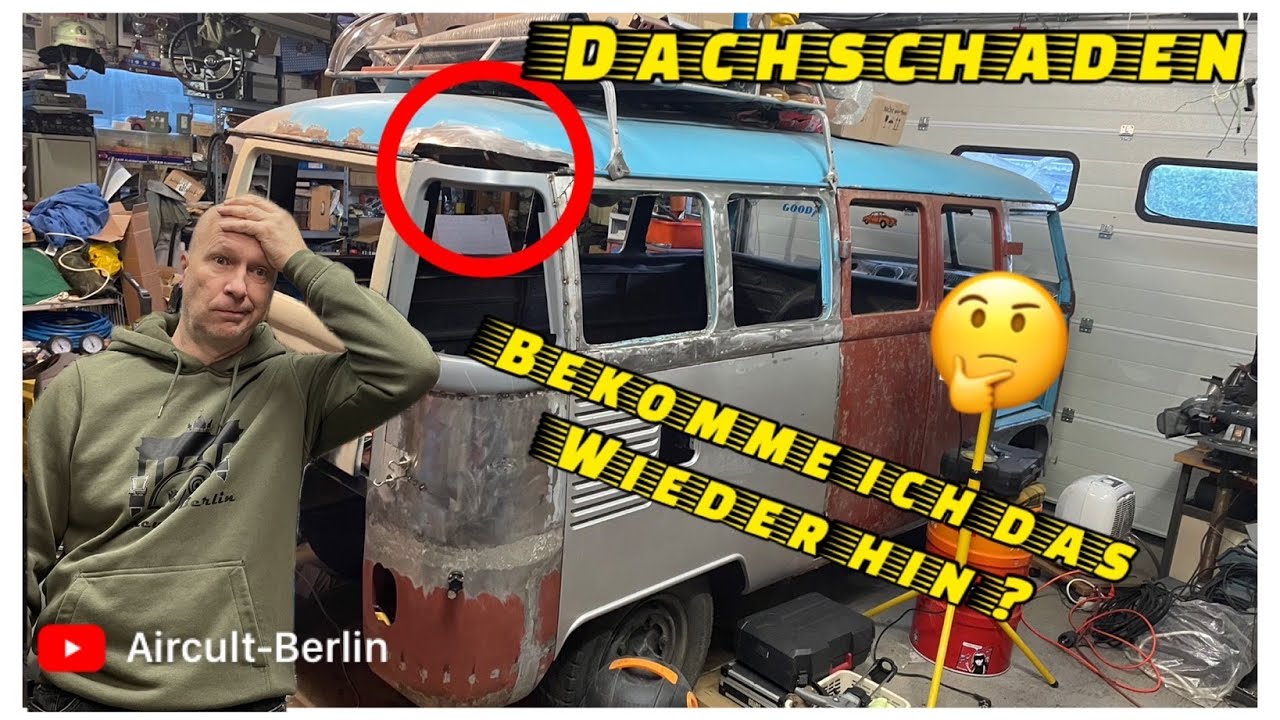 Dachschaden am VW T1 Bus reparieren - ob das klappt - Bulli Restauration -