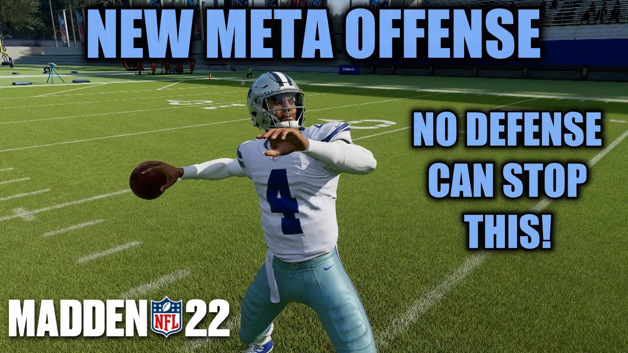THE NEW META OFFENSE ALL THE PROS AEE RUNNING IN MADDEN 22! NO DEFENSE
