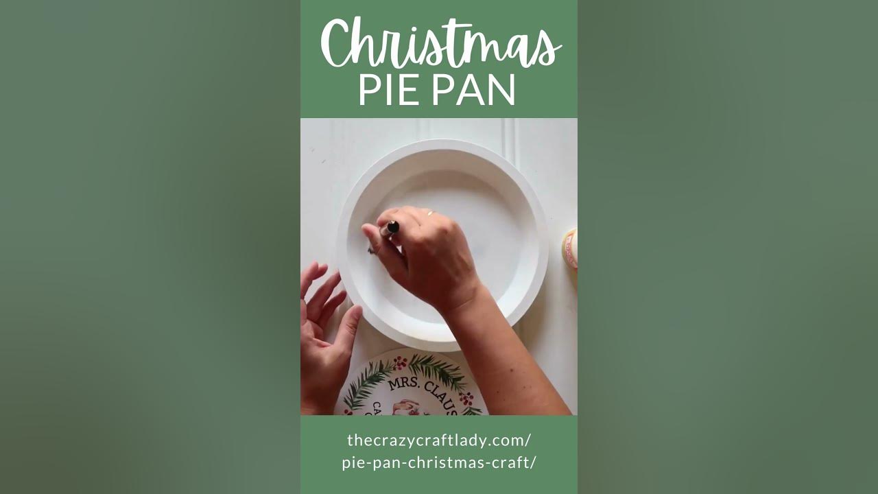 Dollar Store Christmas Pie Pan Craft shorts YouTube dollar-store-christmas-pie-pan-craft-shorts-youtube