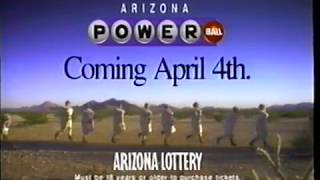 1994 AZ Powerball Lotto Loot Camp TV Commercial