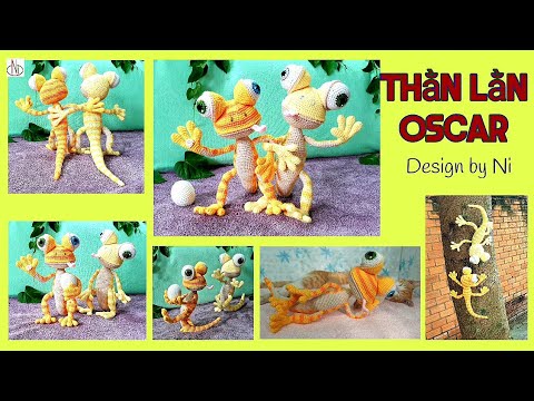 Crochet Oscar the lizard in Oscar's Oasis/ Móc bé Thằn Lằn Oscar #Nicrochet#3