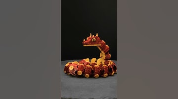 Flexible Year of the Snake By Gal @GB3D makerworld.com/en/models/1013286 #3dprinting #adafruit