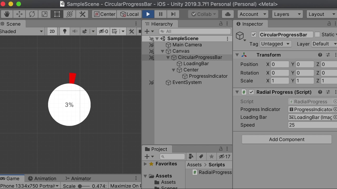 Unity Circular Progress Bar 구현하기 - 완성 - YouTube