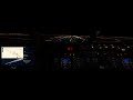 Manual Approach and Landing at night, Dubai International Airport X-Plane 11