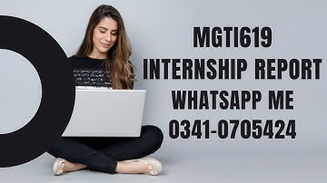 MGTI619 internship report mgti619