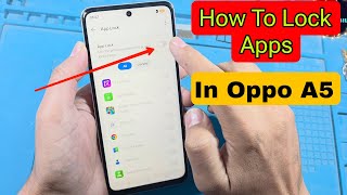 How to Lock Apps in Oppo A5 | App Lock Privacy Password Setting Guide 2025