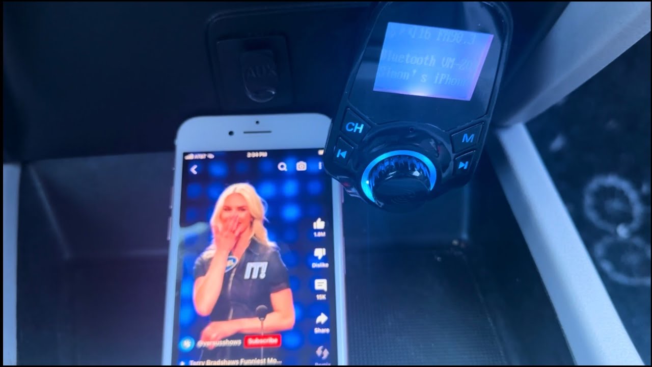 Vehicle Bluetooth to FM Transmitter setup tutorial Honda Civic YouTube