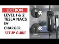 Installation &amp; Features: Lectron Portable (Level 1 &amp; 2) Tesla NACS EV Charger User Guide