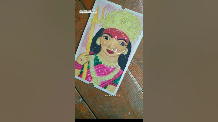cute Durga ma drawing 😊💖💫#mother's day special drawing #shorts #art
