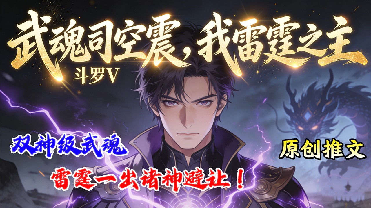 🔥【奇幻高武】《斗罗V：武魂司空震，我雷霆之主》穿越斗罗开局王炸！双神级武魂，雷霆一出诸神避让！#小说推文#网文风向标#爽文 #逆袭#男频小说#书荒推荐