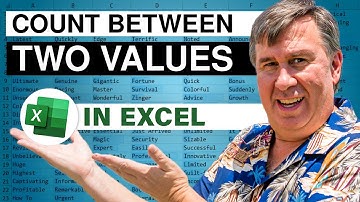 Excel - Counting Between a Range in Excel: Using COUNTIFS Function - Episode 1508