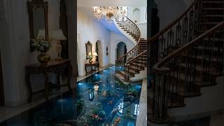This Floor Looks Like a REAL Koi Pond 😱🐟 Luxury Epoxy Design #KoiFish #EpoxyFloor #LuxuryHome