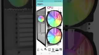 Thermaltake A500 Aluminum Tempered Glass ATX Mid Tower Gaming Computer Case 3 Fans Pre