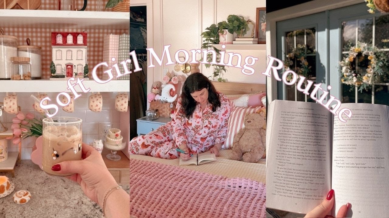 Soft Girl Morning Routine ☕️☀️💕 Romanticizing my cozy and realistic mornings