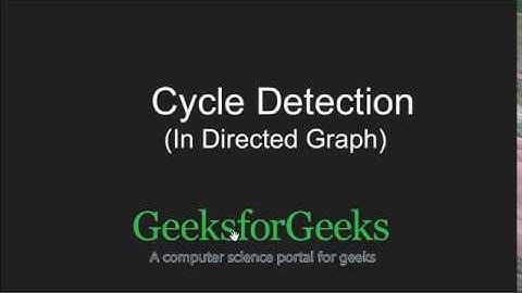 Detect Cycle in a Directed Graph | GeeksforGeeks