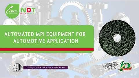 Automated Indexing Magnetic Particle Testing (MPI/MPT) Equipment for Automotive Components