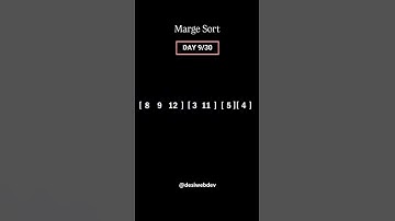 merge sort ✅🎉 #coding #webdevelopment #webdesign #frontenddevelopment