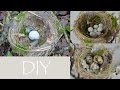 DIY - Frühlingsdeko selber machen - Vogelnest aus Naturmaterial/bezaubernde Frühlings- und Osterdeko