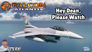 DC Designs F16 | Dean, Please Watch | Microsoft Flight Simulator | Atlantis | MSFS2020