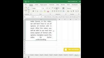 #42 Format cells shortcut key in excel #shorts #excelhurdles