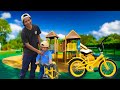 Salí ala ciudad con JUANITO a arreglar su bicicleta