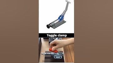 toggle clamp work mechanism #mechanicalengineering