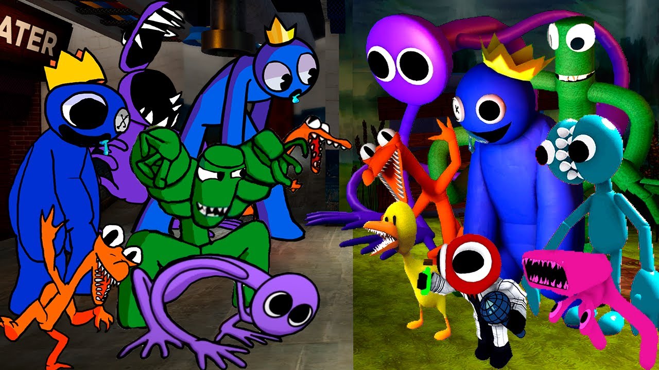 NEWEST Rainbow Friends ALL Phases VS Boxy Rainbow Friends 🎶 FNF New Mod (Roblox  Rainbow Friend 2.0) 