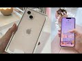 iPhone 13 pink unboxing 😩 (so sweet omg)