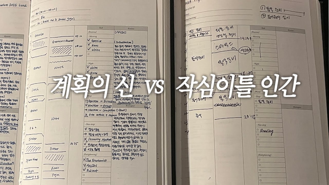 계획 이렇게 짜는 거 아니라고 서울대 박사생 언니한테 된통 혼났습니다