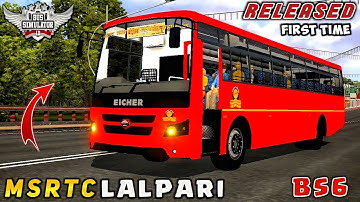 download MSRTC LALPARI BS6 BUS MOD for bus simulator indonesia | BUSSID V3.7.1 | #bussidmods