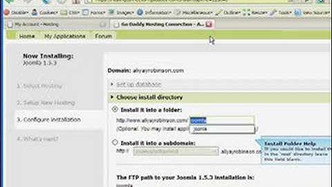 How to Install Joomla! ™ with GoDaddy.com